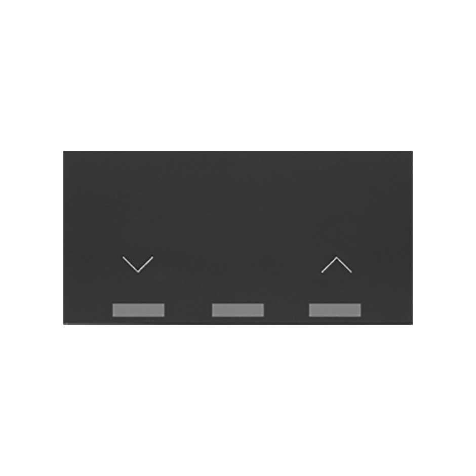 Tecla para interruptor de persianas negro mate Simon 100