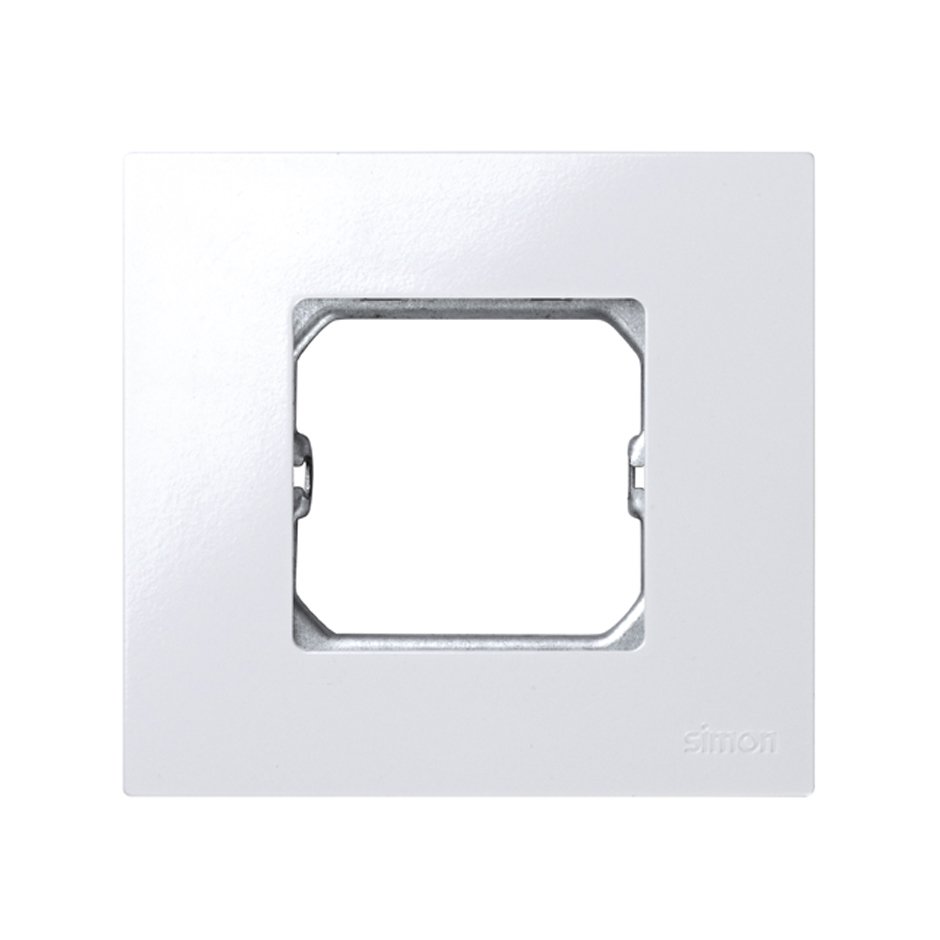 Marco para interruptor y enchufe de 1 elemento con bastidor , Simon Serie 27 Play