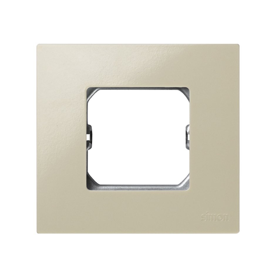 Marco para interruptor y enchufe de 1 elemento con bastidor , Simon Serie 27 Play
