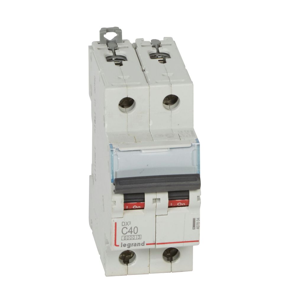 Interruptor magnetotérmico 2 polos - corte a 6/10kA - 230/400V~ - curva C - Legrand serie DX³