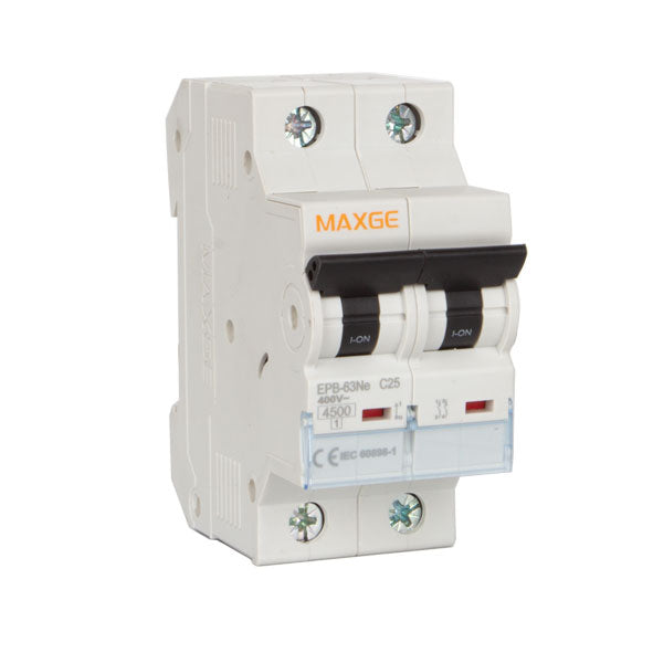 Interruptor magnetotermico 1P + N, corte a 6kA - Curva C, Maxge serie EPB63ME