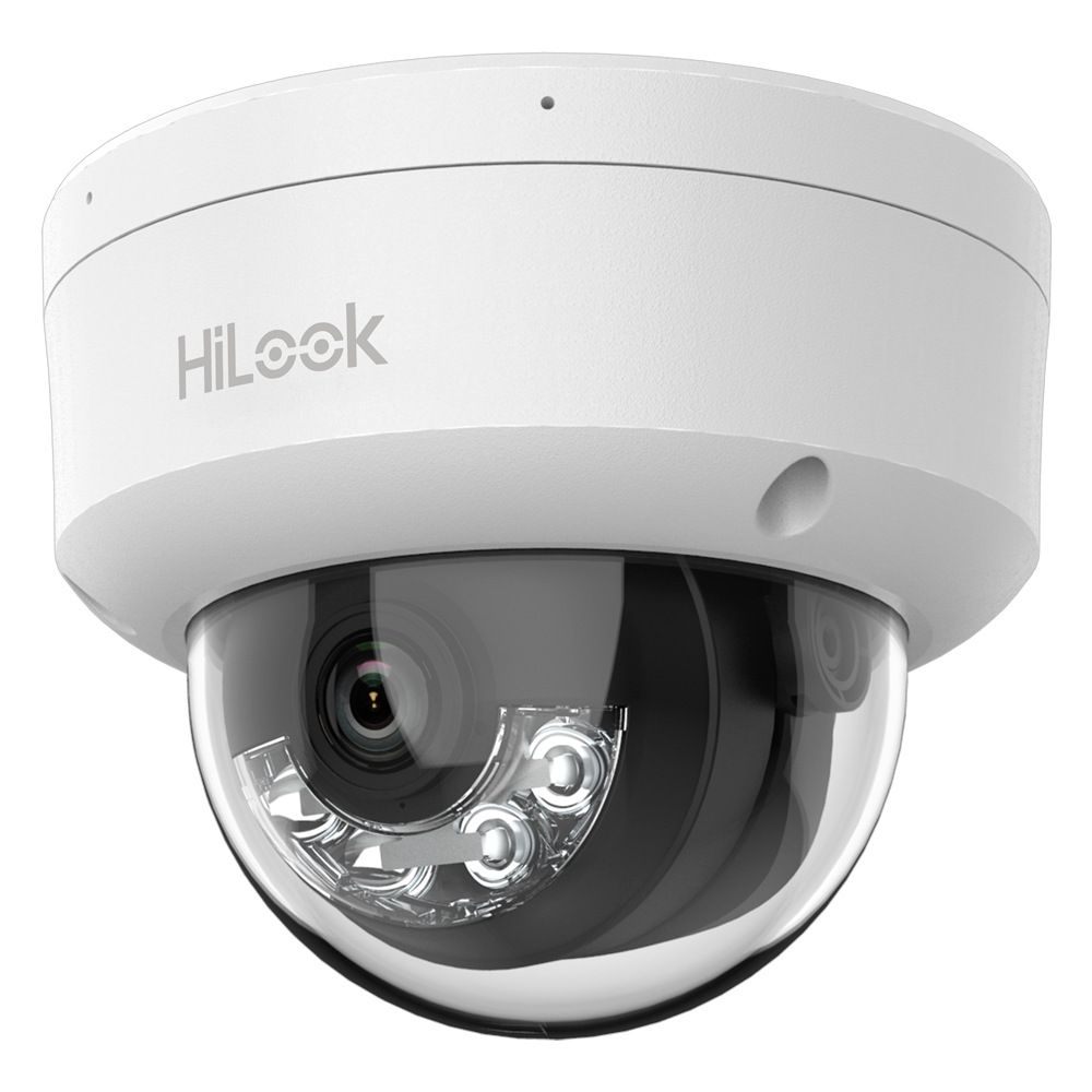 Cámara tipo Domo IP - Resolución: 4 MP, lente de 2.8 mm - Gran Angular | Detección de movimiento, Hikvision gama Hilook