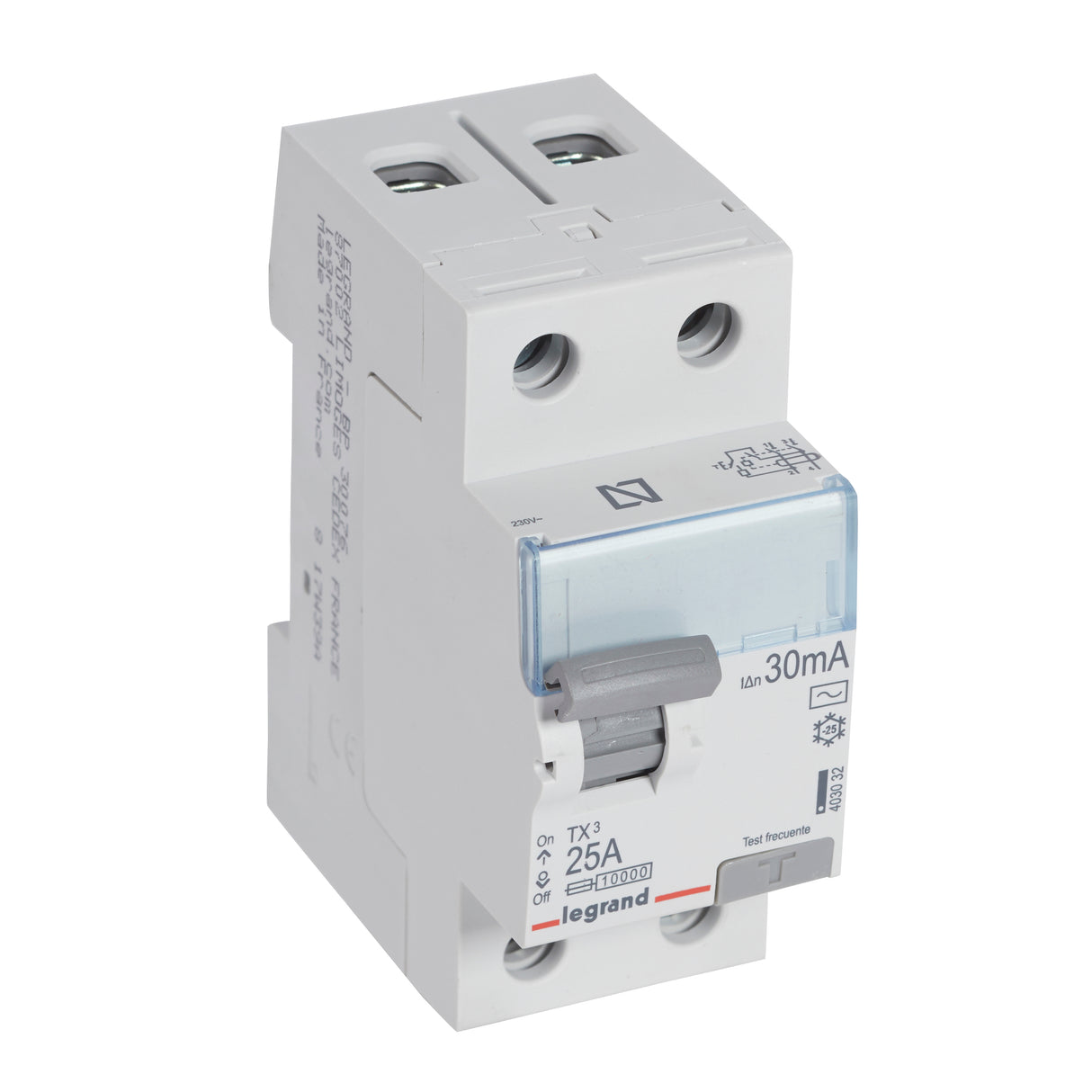 Interruptor diferencial 2 polos - 25A/30mA - Tipo AC - 230V~ Legrand serie TX³