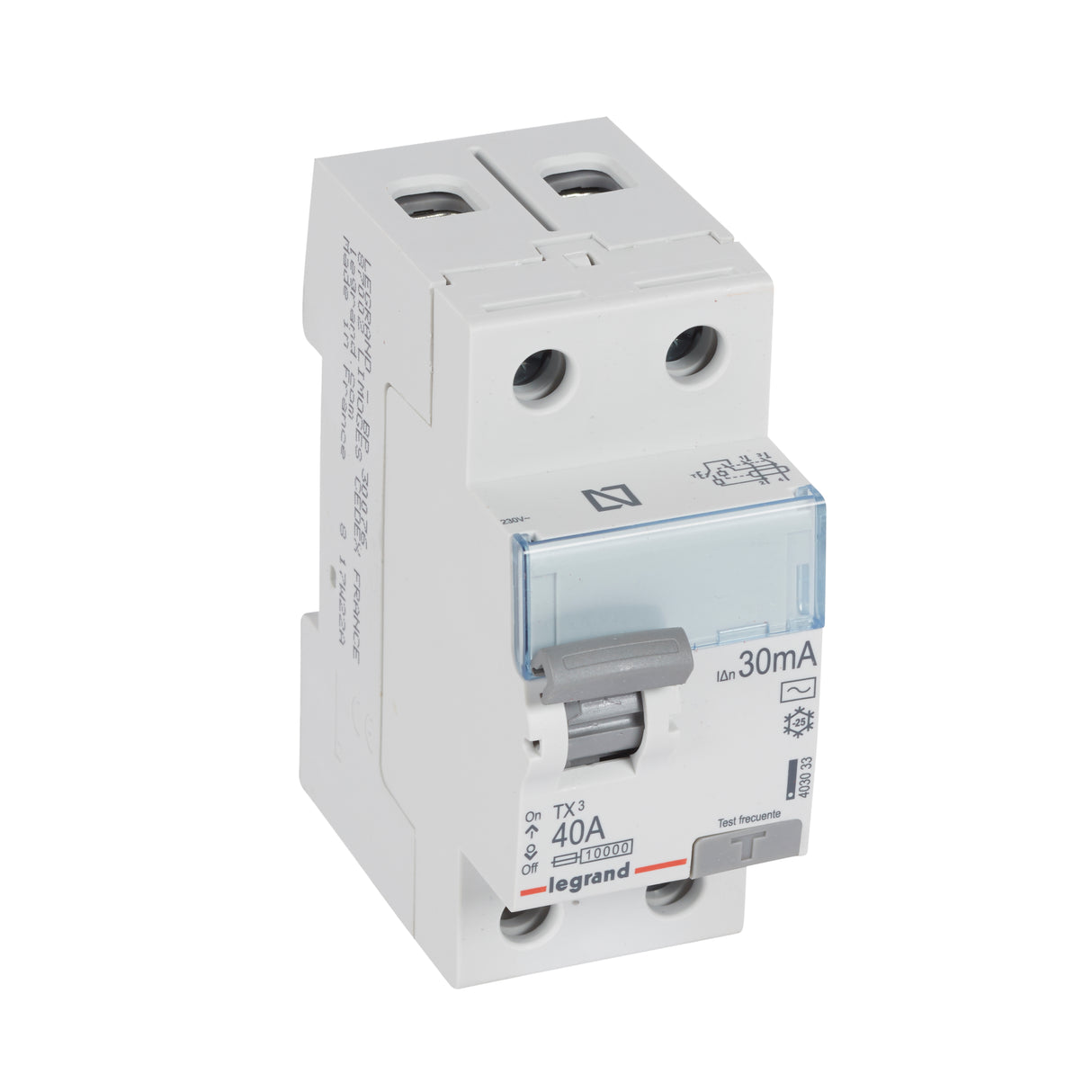 Interruptor diferencial 2 polos - 40A/30mA - Tipo AC - 230V~ Legrand serie TX³