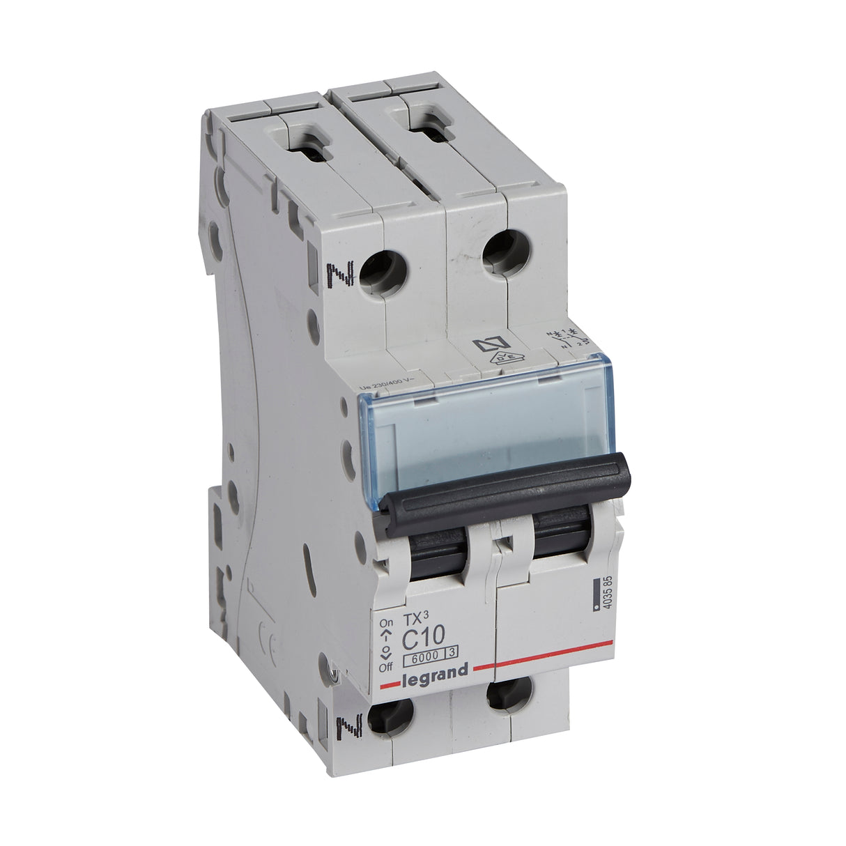 Interruptor magnetotérmico 1P + N - corte a 6kA - 230V~ - curva C - Legrand serie TX³