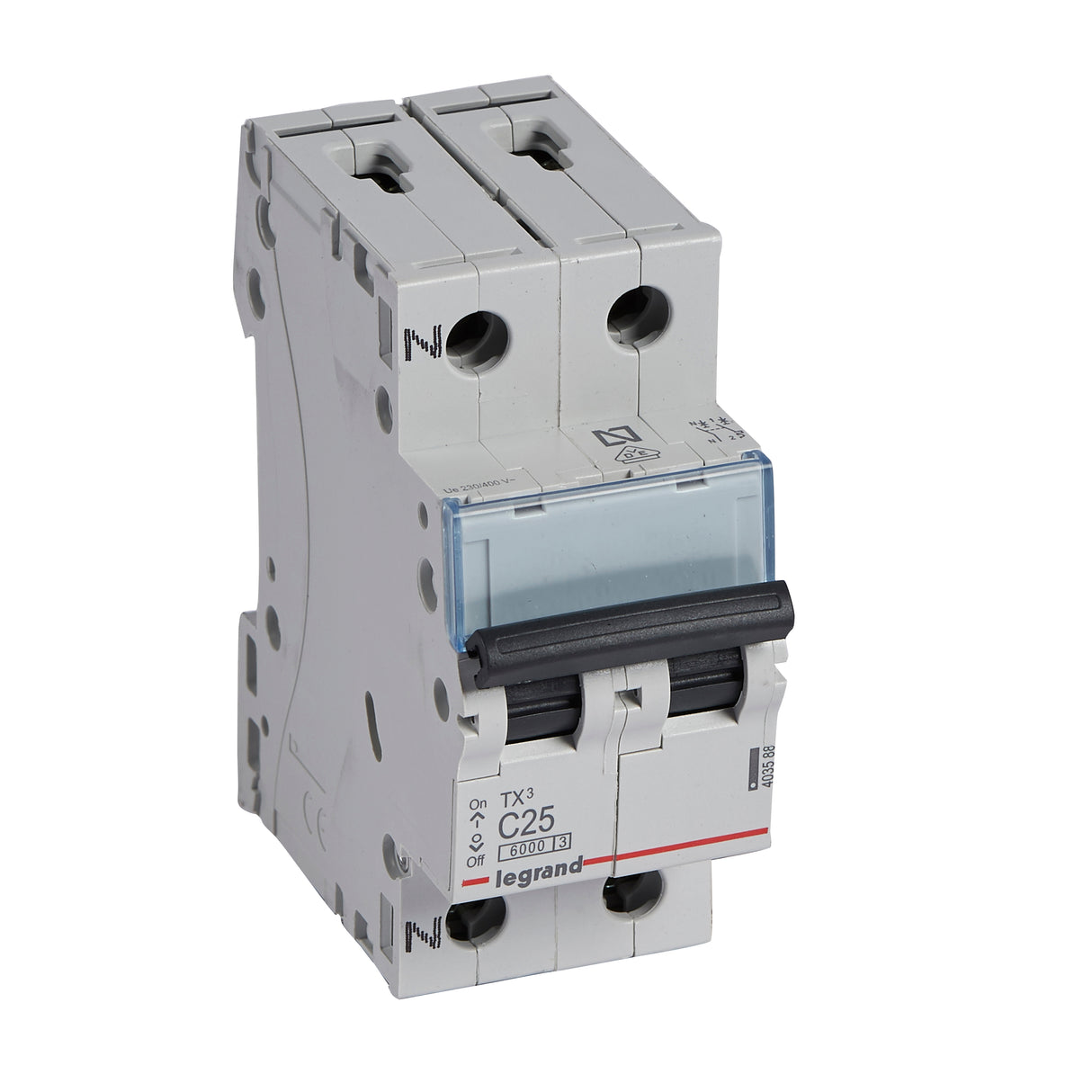 Interruptor magnetotérmico 1P + N - corte a 6kA - 230V~ - curva C - Legrand serie TX³