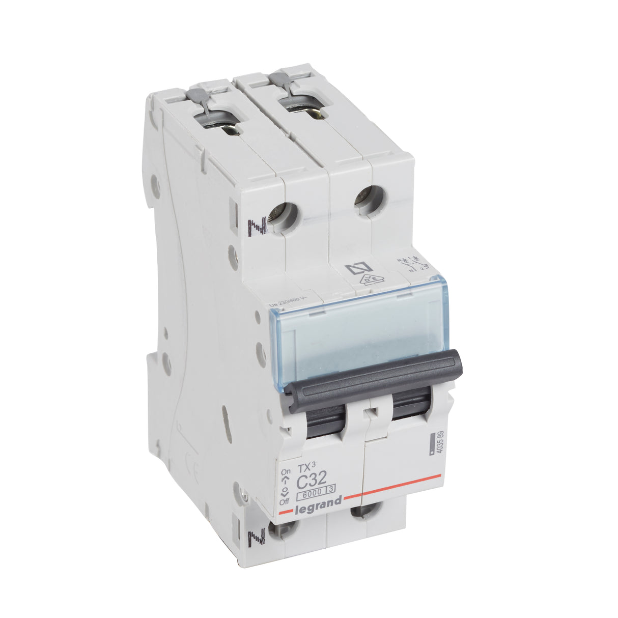Interruptor magnetotérmico 1P + N - corte a 6kA - 230V~ - curva C - Legrand serie TX³