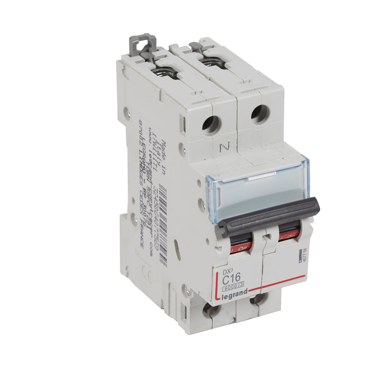 Interruptor magnetotérmico 1P + N - corte a 6/10kA - 230V~ - curva C - Legrand serie DX³
