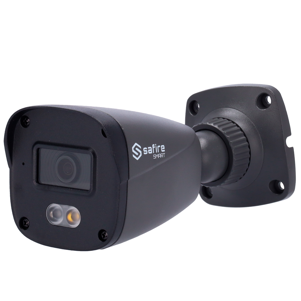 Cámara tipo Bullet IP - Resolución: 2 MP, lente de 2.8 mm - Gran Angular | Progressive Scan CMOS, Safire Smart