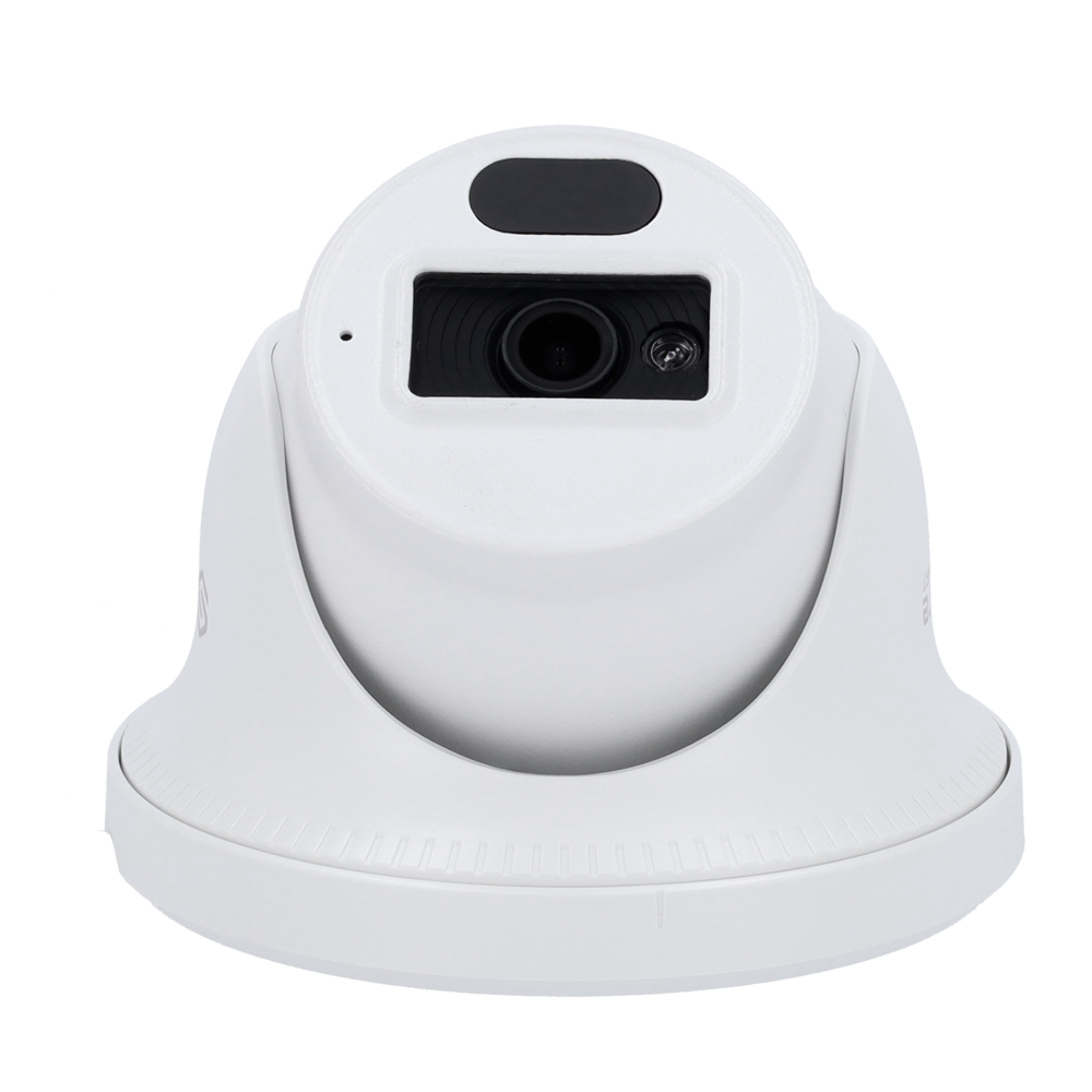 Cámara tipo Turret IP - Resolución: 2 MP, lente de 2.8 mm - Gran Angular | Progressive Scan CMOS, Safire Smart