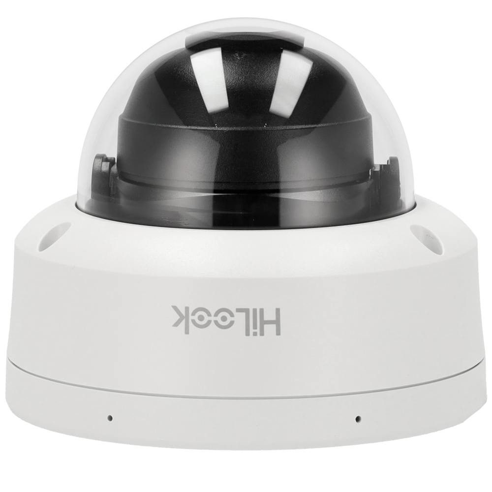 Cámara tipo Domo IP - Resolución: 8 MP, lente de 2.8 mm - Gran Angular | Micrófono integrado, Hikvision gama Hilook