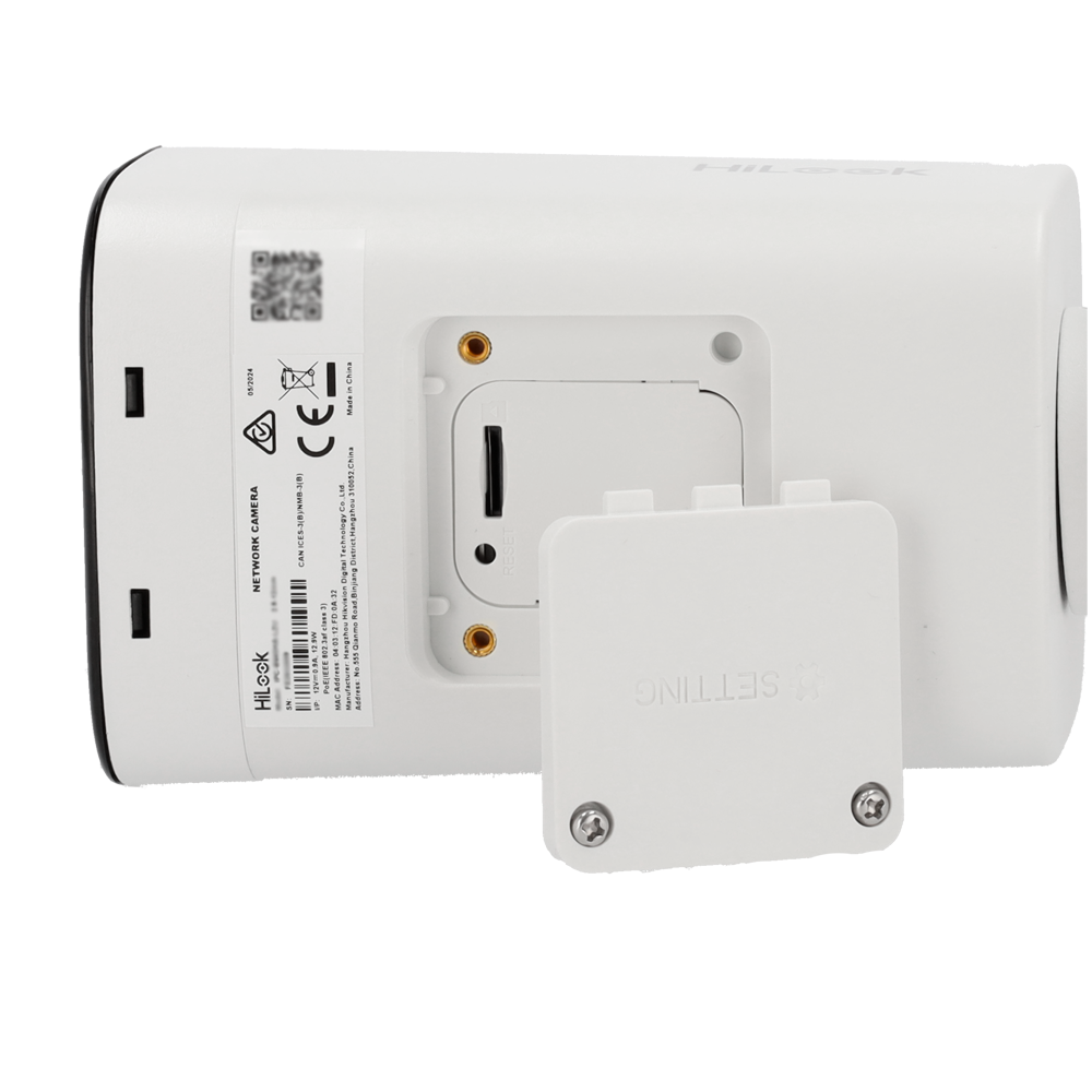 Cámara tipo Bullet IP - Resolución: 6 MP, lente de 2.8-12 mm - Varifocal | Micrófono integrado, Hikvision gama Hilook