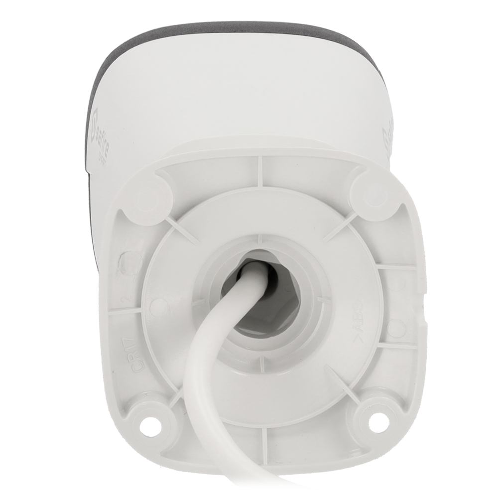 Cámara tipo Bullet IP - Resolución: 4 MP, lente de 2.8 mm - Gran Angular | Detección de movimiento, Safire Smart