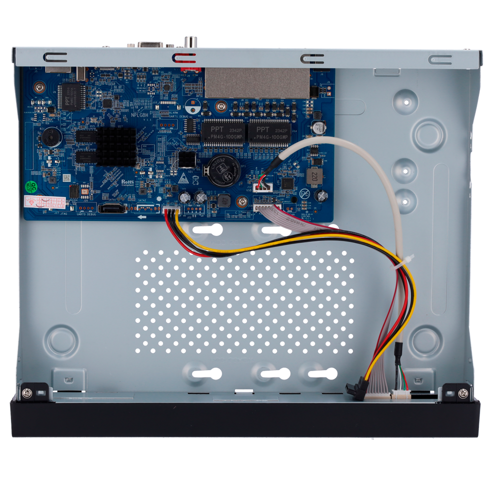 Grabador NVR de 8 canales IP + 8 puertos PoE - Resolución hasta 8 Mpx | Ancho de banda 80Mbps, Safire Smart