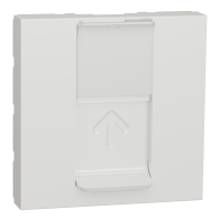 Carátula toma de datos RJ45 de 2 módulos, Schneider serie New Unica