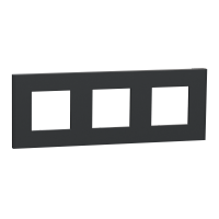 Marco para Interruptor y Enchufe de 3 elementos, Schneider serie New Unica Deco