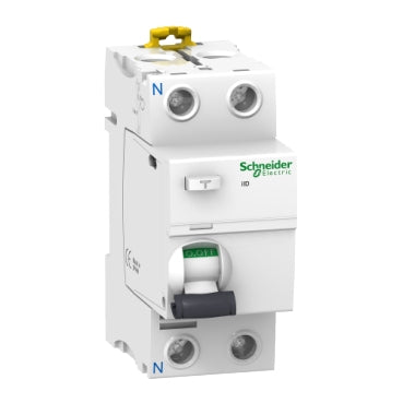 Interruptor diferencial 2 polos - 25A/300mA, Clase AC, Schneider serie Acti9 iID