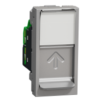 Toma de datos plana RJ45 UTP-6 de 1 módulo,Schneider serie New Unica