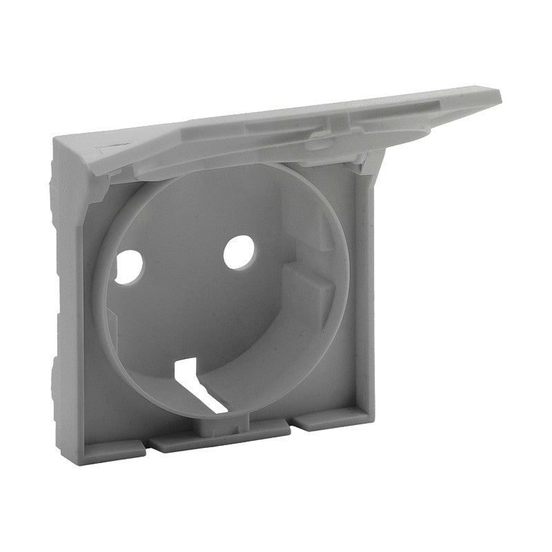 Tapa para enchufe, con cubierta articulada 2 polos + tierra Legrand serie Niloé Step
