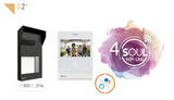 Kit videoportero GOLMAR para 1 vivivenda; placa antivandálica SOUL | pantalla 4.3" manos libres y desvío de llamada por Wi-Fi S5110 / ART 4W LITE