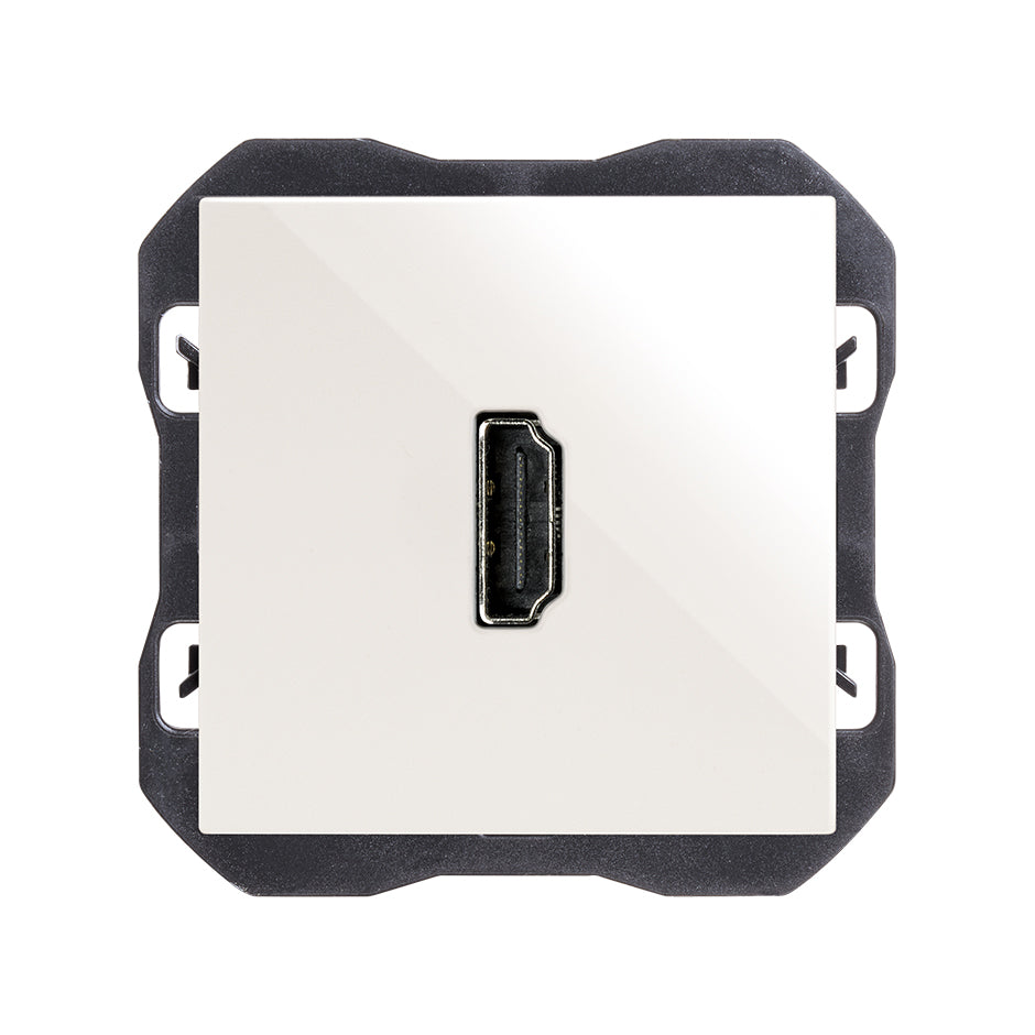 Conector HDMI 2.0 4K hembra-hembra blanco Simon 270
