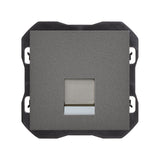 Tapa de voz y datos plana con guardapolvo con 1 conector RJ45  Simon 270