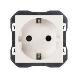 Base de enchufe schuko 16A 250 V~ con sistema de embornamiento a tornillo Simon 270
