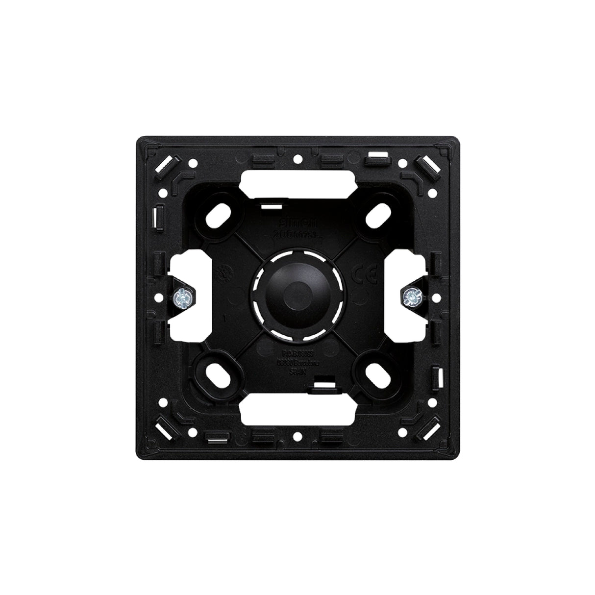 Caja de superficie para 1 elemento negro mate Simon 270