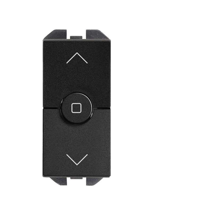 Interruptor para persianas 230V~ de tecla estrecha con 3 posiciones: subida, bajada y paro  Simon 270