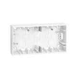 Base para caja pared de superficie para 2 elementos  Simon 27 Play