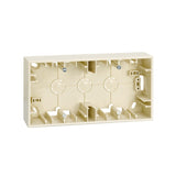 Base para caja pared de superficie para 2 elementos  Simon 27 Play