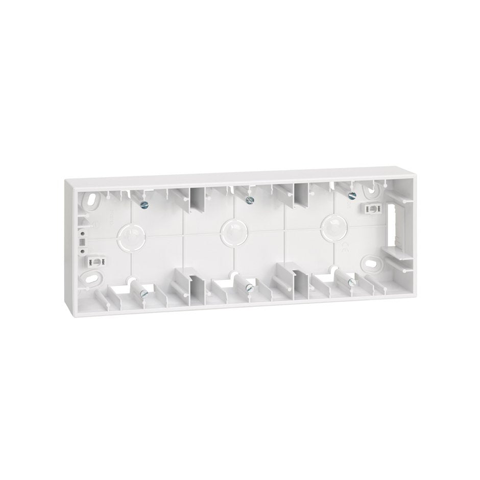 Base para caja pared de superficie para 3 elementos Simon 27 Play