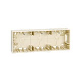 Base para caja pared de superficie para 3 elementos Simon 27 Play