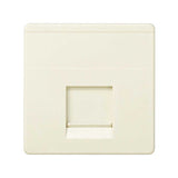 Toma de voz y datos plana con guardapolvo para 1 conector RJ45 AMP®, Simon Serie 27 Play