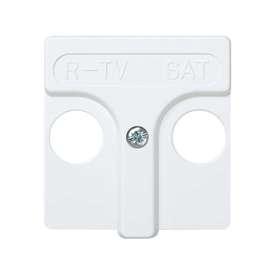 Placa para tomas inductivas de R-TV+SAT blanco Simon 27 Play