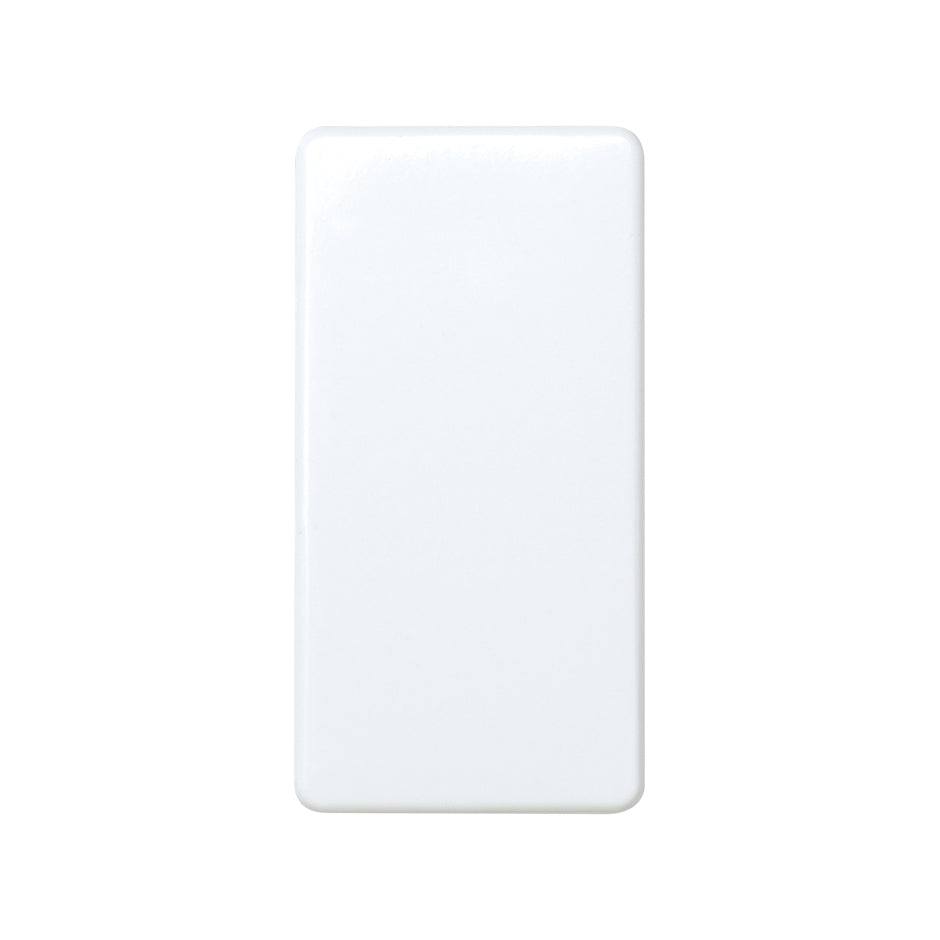 Interruptor unipolar 10 AX 250V~ de medio elemento con sistema de embornamiento rápido blanco Simon 27 Play