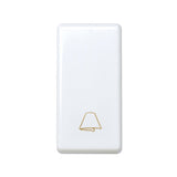 Pulsador con grabado campana de modulo estrecho, Simon Serie 27 Play