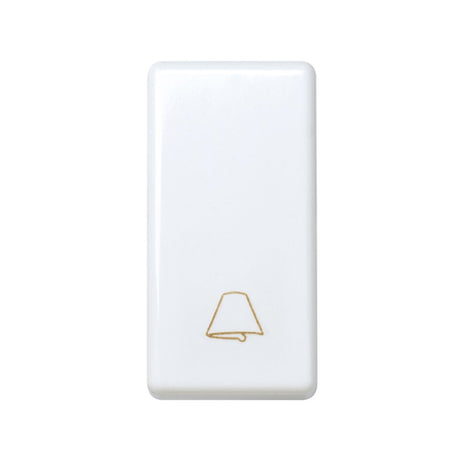 Pulsador con grabado campana de modulo estrecho, Simon Serie 27 Play