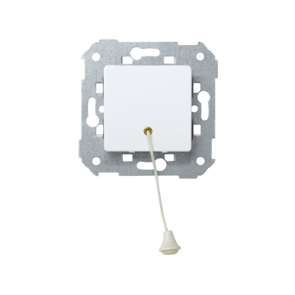 Pulsador de tirador 10 A 250V~ con sistema de embornamiento rápido blanco Simon 27 Play