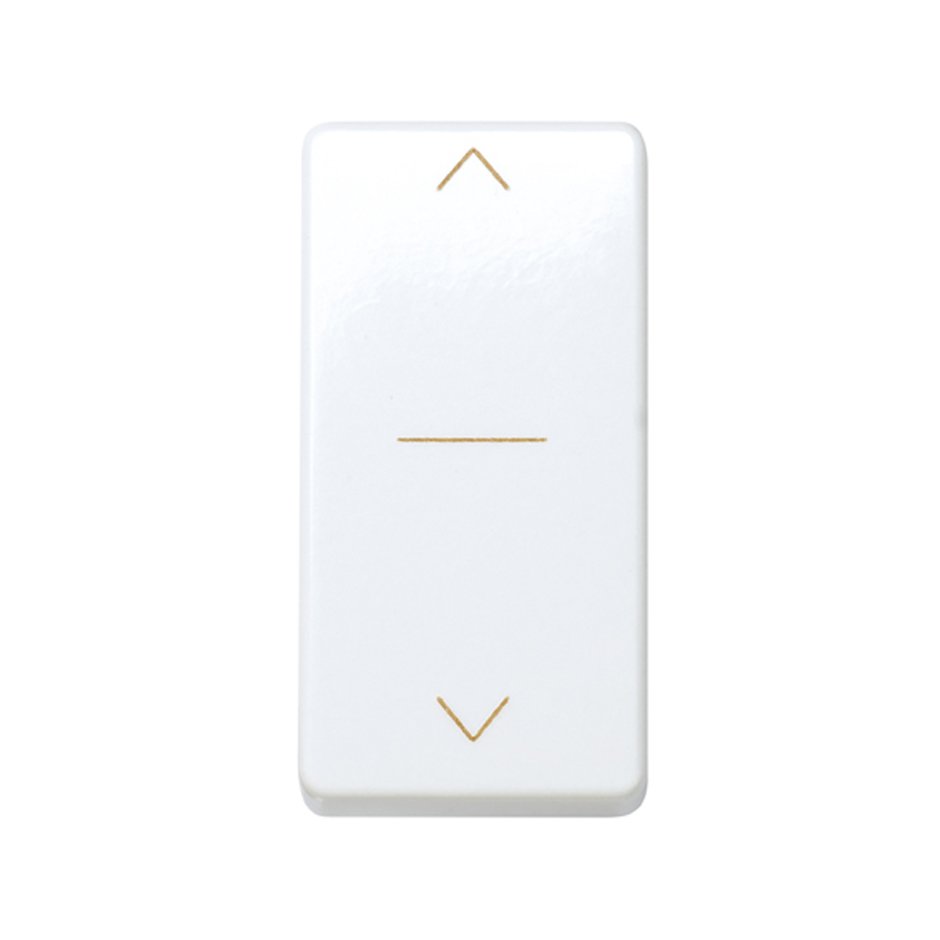 Interruptor para persianas 10 A 250V~ de medio elemento con 3 posiciones: subida, bajada y paro blanco Simon 27 Play
