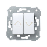 Pulsador doble para persianas, Simon Serie 27 Play