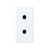 Base de enchufe bipolar de módulo estrecho con dispositivo de seguridad, Simon Serie 27 Play