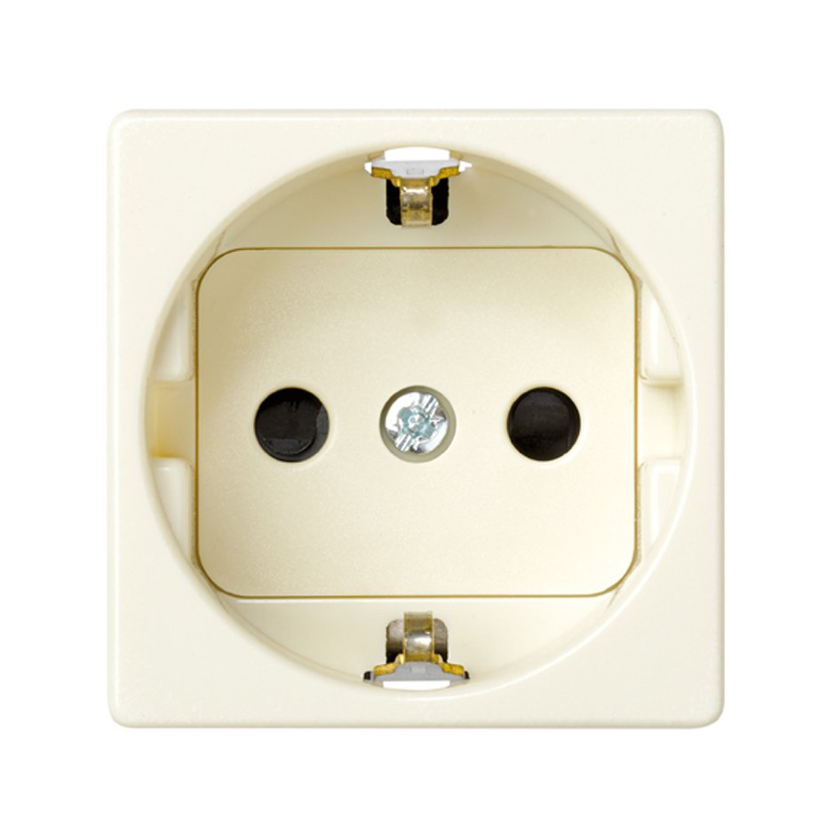 Base de enchufe schuko con obturador de protección y embordamiento rápido, Simon Serie 27 Play