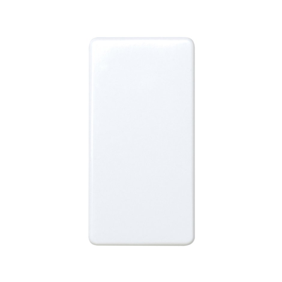 Pulsador neutro 10 A 250V~ de medio elemento con sistema de embornamiento rápido blanco Simon 27 Play