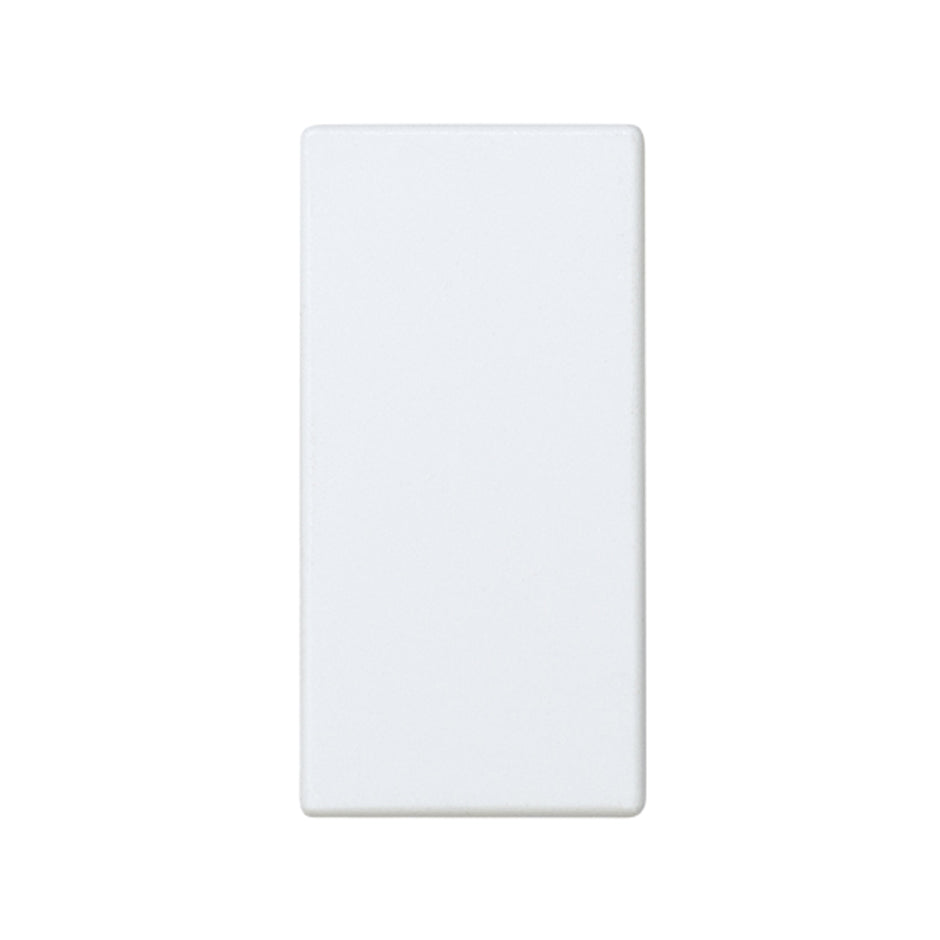 Tapa ciega de medio elemento blanco Simon 27 Play