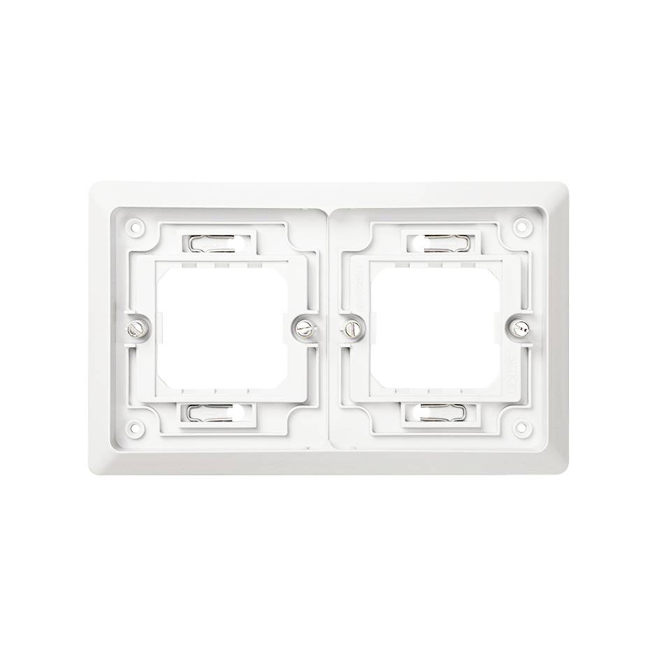 Marco para cajas de empotrar de 2 elementos horizontal  Simon Aqua
