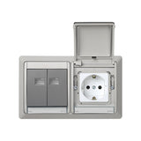 Marco para cajas de empotrar de 2 elementos horizontal  Simon Aqua
