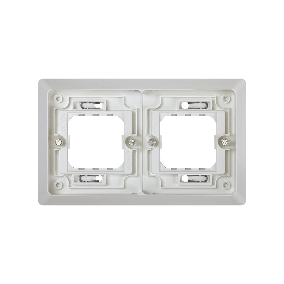 Marco para cajas de empotrar de 2 elementos horizontal  Simon Aqua