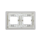 Marco para cajas de empotrar de 2 elementos horizontal  Simon Aqua