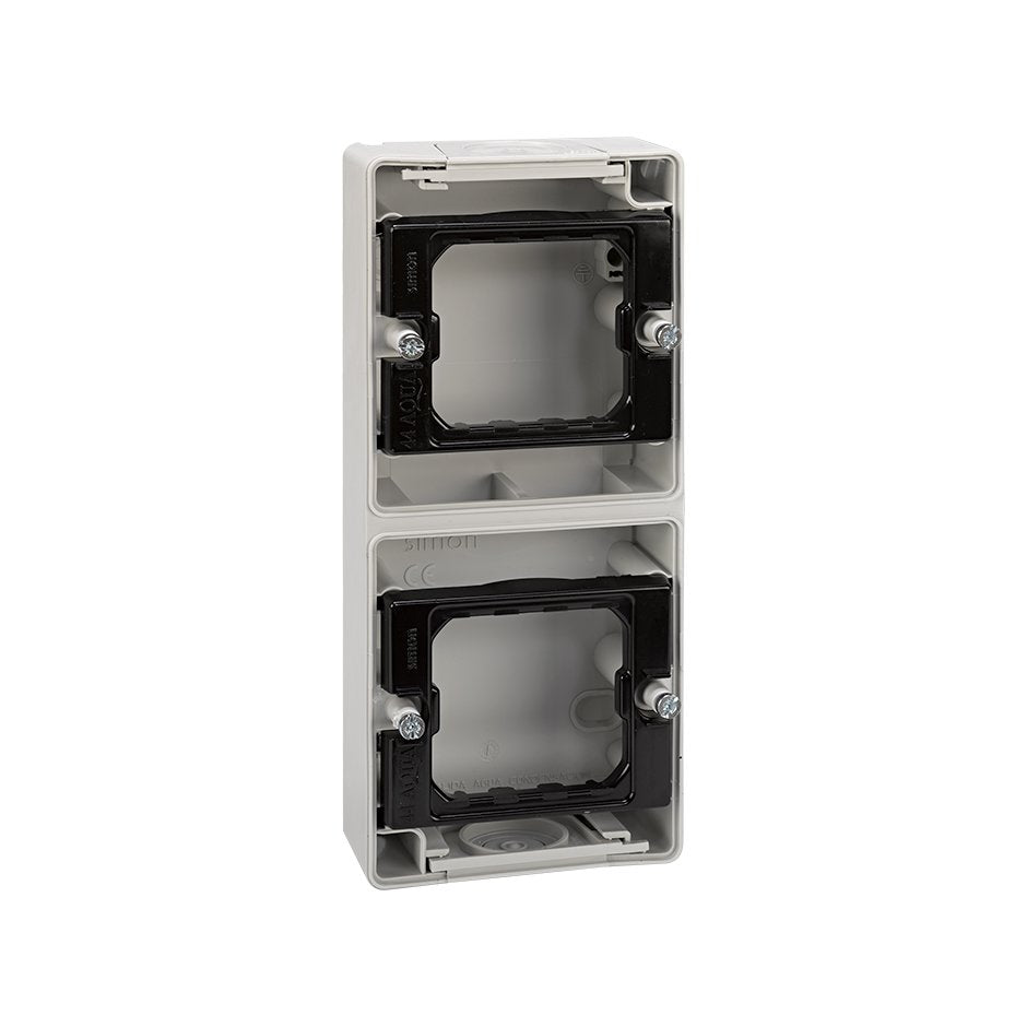 Caja de superficie estanca para 3 elementos vertical  Simon Aqua
